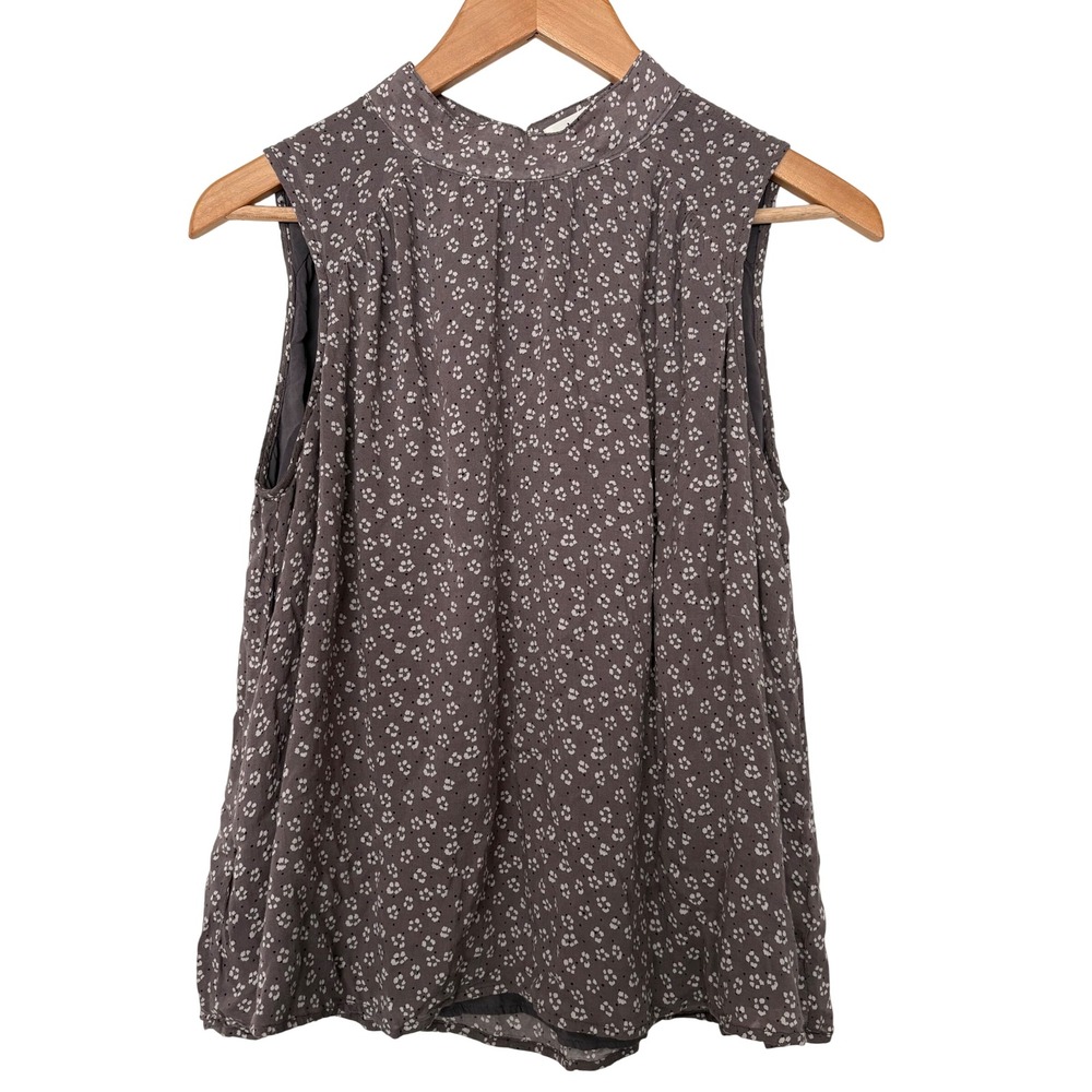 Cloth & Stone Anthropologie Ditsy Floral Prairie Cottagecore Mock Neck Blouse S